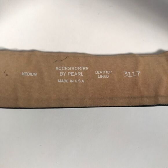 Gold "Rope" Buckle on Black Patent Leather Belt - Picture 3 of 5